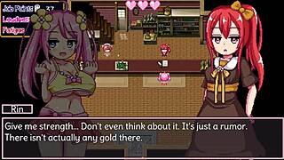 诺埃尔在像素游戏里拼命骑乘