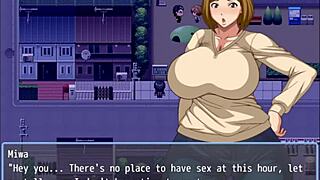 在公园夜晚和儿子的朋友做爱，你妻子的不忠日常在动漫游戏第13部分！