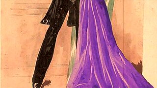 Винтажная эротическая иллюстрация рассказывает соблазнительную историю желания