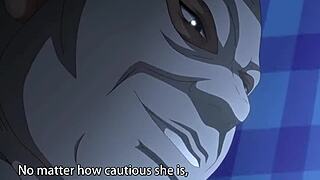 變態動畫口交和硬核動作在Jitaku Keibiin 2 第五集