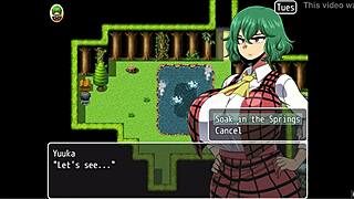 在这个户外游戏中，Yuka面对散落的妖怪碎片和狂野温泉哥布林。他们对她的亚洲屁股和奶子做三人行口交。