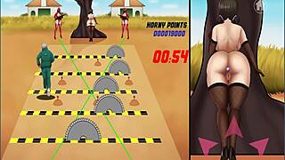 हॉर्नी कैरेक्टर इंटेंस एनल असफकिंग में डाइव करता है, एक्सप्लोसिव स्क्वर्ट क्लाइमेक्स तक