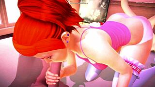 Gwen Tennyson Ben 10 Adult Version Redhead Masturbates Cute and Ready for Sex