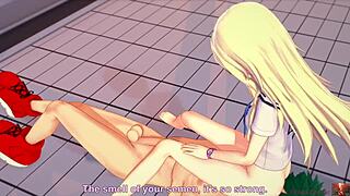 Envie de me rejoindre pour baiser cette petite blonde 18+ à la piscine dans Koikatsu ?