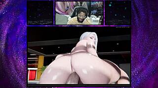 厚臀阿什在守望先锋后入中猛骑鸡巴