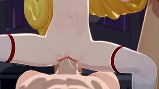 Mantis 在怪物鸡巴上猛烈扭臀 在无审查守护者HMV中