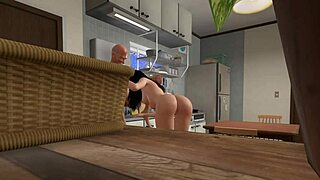 My husbands father fucked me hard in 3D hentai animation with big tits and assfucking
