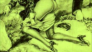 Vintage erotické kresby naznačují jemnou retro přitažlivost a umělecké kouzlo