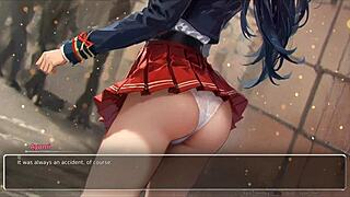 Zamagljivanje zidova romantična hentai igra ep 5 - hoćeš da vidiš ovaj slatki par kako se ljubi francuski posle prljavih ispovesti?