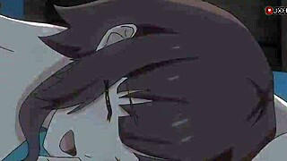 뜨거운 만화에서 메구민이 카스마에게 격렬하게 박혀