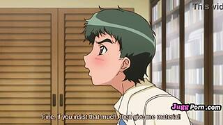 Lille stedsøster føles så godt ved at røre sin stramme fisse i hentai