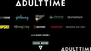 Adult Time esittää kuuman julkisen futanari-naukun Lauren Phillipsin, Chloe Surrealin ja Hailey Rosen kanssa