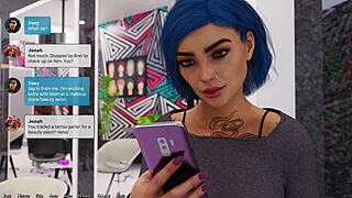 बीइंग अ डिक 145 - बस्टी ब्लॉन्ड मिल्फ जिम एनकाउंटर में डोमिनेट्स