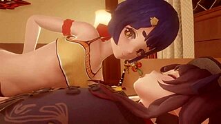 在Lyue的一夜，加入我们观看西班牙语女同人本