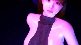 Vibe Halus dari Sesi Kursi Vibrator di Gaya Hentai 3D dengan Fokus Tits Besar