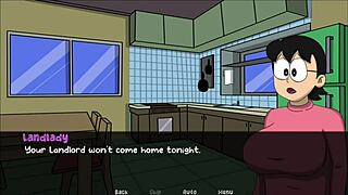 Nevlastní máma šílí v Doraemon X s maminou milf šukáním a zezadu stříkáním 😈💦