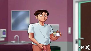 समरटाइम सागा में नर्स लंड को टीज़ करती है फिर माउथ में डीप लेती है