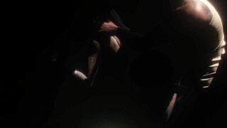 Mujer Espera Su Comida en Escena de Secondlife