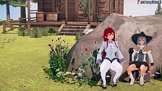 אישה אומרת לא, אז אריס ורוקסי לוקחות פיקוד לזיון NTR בפוב!