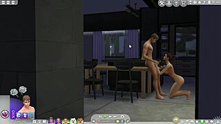 เดอะซิมส์ 4 จับได้ลูกพี่ลูกน้องแอบในครัว