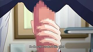 this shy idol girl licks pussy then takes creampie fuck in the office