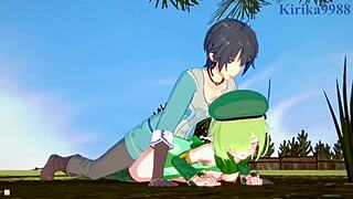 Анна, Аои, Юки взрываются в диком сексе! Princess Connect Re:Dive хентай становится безумно горячим!