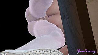 Se denne femboy posere elegant på marmorbord! Hed yaoi action!