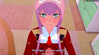 Zero Two cíti intenzívne emócie počas sexu v Darling in the Franxx fantasy plnej verzii