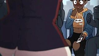 Det øyenfangende regissørklippet utspiller seg med store pupper gruppeaction ute i anime-stil