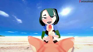 Γιου, η Gwen κάνει ζεστή πίπα στην παραλία στο Total Drama! 🏖️