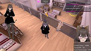 Селека-сан берет все миссии магазина с скрытой игрой с дилдо