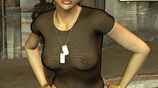 שמלי תלת מימדית במגפיים מוכנה למסיבה קשה! 🎉