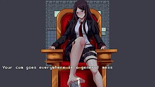 Ноксуртика Бри берет контроль в фемдом сцене с интенсивным футджобом и детальным фут воршипом в анимациях игры