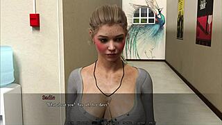 bohatá teenagerka 18+ touží po venkovním veřejném jebání v 3D anime hře scéna 24 30 svědci 4