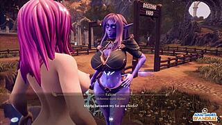 Ep2 Falene Lo Chupa Hasta Secarlo en Escena Salvaje de Gangbang Interracial 3D