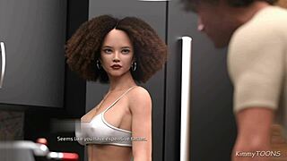 Trenér v posilovně, chytil jsi nás! Lesbické klientky žerou píči ve sprše u Kimmytoons!