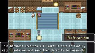 呃，和性感裸体小火龙在床上，Hentaimon Pokemon第1集...好热！