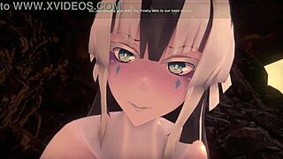 丰满雪女在惊人4K 3D色情游戏