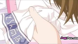 Hej, želiš videti, kako se nerodno dekle dobi pojebano od gospodinjičinega pastorka v surovem hentai?