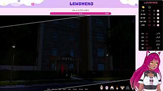 Vtuber Lewdneko joacă Harem Hotel parte 12 cu elf maid drăguță în bdsm.