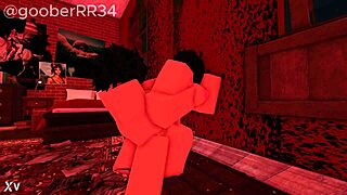 この女の子が壁に押し付けられて、激しいセックスがルール34アニメで展開