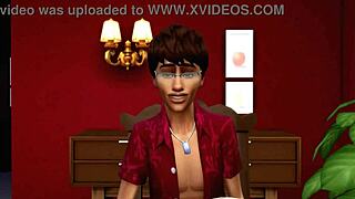 Zakaj ne potopiš v to Sims 4 orgijo z milf pihanjem in zlato prho v kopalnici šovu?