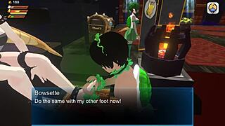 Bowsette用3D女主脚尿屁在厕所中支配