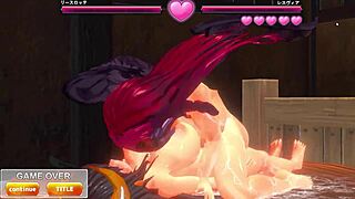 哇，扶她魅魔Reaselotte冒险4 Hentai太疯狂了！😈