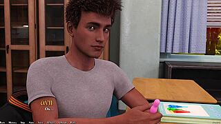 Просыпаюсь в кровати пышногрудой блондинки милф после интенсивного анального траха