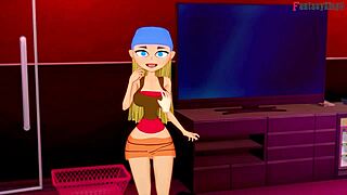 Lindsay POV jebanie veľkých prsí na ostrove v total drama fantasy hentai anime 3D mange.