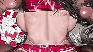 Líder de Torcida Leva Socada em Ação Hentai Quente