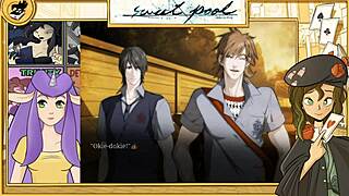 甜蜜泳池Yaoi无码游戏第二部分：泳池边的金发猛男