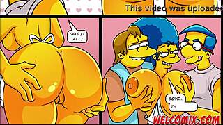 Йо, друзья трахают милф за игрой в Симптунс Симпсонс порно! 😎