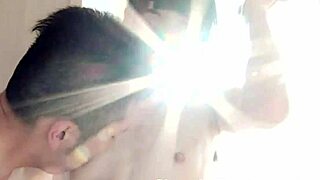 ดูเลดี้บอยสมัครเล่นโดนด็อกกี้สไตล์หลังบีเจร้อน